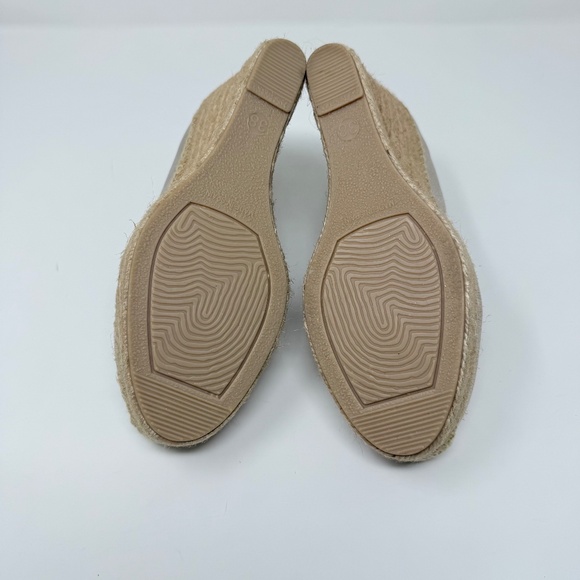 New Penelope Chilvers Scoop Leather Espadrille In Champagne Sz 38 - Picture 12 of 13